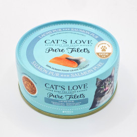 Cats Love Lata Puro Filetes de Salmon 100g Gato Comida húmeda para gatos Patitas&co