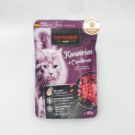 Leonardo Sobre Conejo y Arandanos Comida Humeda 85g Gato Comida húmeda para gatos Patitas&co