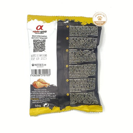 Alpha Spirit Gato Snacks de Ave de Corral 50g Gato Snacks para Gatos Patitas&co