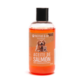 Aceite de Salmon con Condoprotectores Patitas Perros y Gatos Suplementos Naturales para Perros Patitas&co