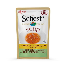 Schesir Sopa de Atún con Calabaza para Gatos Comida húmeda para gatos Patitas&co