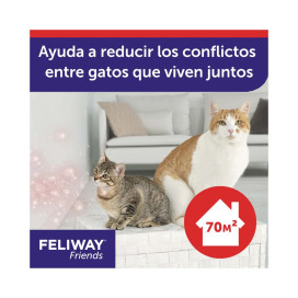 Feliway Friends Difusor + Recambio 48ml 1 Mes Feromonas para Gatos Patitas&co