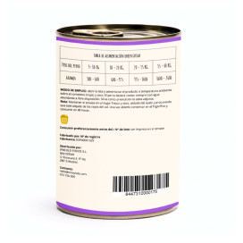 Pack 12 Latas Milo y Lola Pollo y Pato para Perro (12x380g) Comida húmeda para Perros Patitas&co