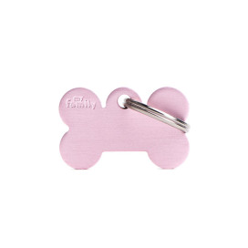 My Family Chapa en Forma de Hueso Rosa para Perro Collar, Correa y Arnes Perro Patitas&co
