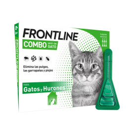 Frontline Combo 6 Pipetas Antiparasitarias para Gatos Antiparasitarios para gatos Patitas&co