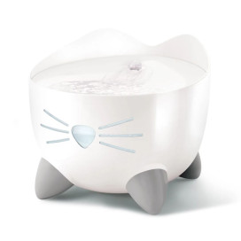 Catit PIXI Fuente Blanca 2.5L para Gatos Comederos y Bebederos para Gatos Patitas&co