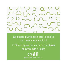 Catit Play Juguete Circuito con Pelota para Gatos Juguetes para gatos Patitas&co