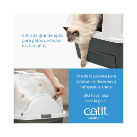 Catit Arenero Auto Limpiable Smartsift para Gatos Arena, areneros y empapadores para gatos Patitas&co