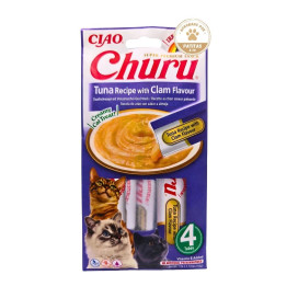 Churu Atun con Almejas (4x14g) Snacks Gatos Snacks para Gatos Patitas&co