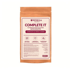 Patitas Complete It Nutrientes Esenciales para Gatos Adultos Suplementación Natural para Gatos Patitas&co