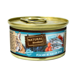 Natural Woodland Pescado de Mar con Tomate para Gato 85g Comida húmeda para gatos Patitas&co