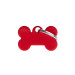 My Family Chapa Hueso Rojo de Aluminio Personalizable