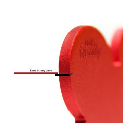 My Family Chapa Hueso Rojo de Aluminio Personalizable Collar, Correa y Arnes Perro Patitas&co