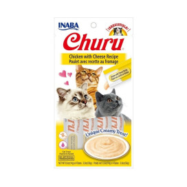 Churu Snack Natural Pollo con Queso (4x14g) para Gatos Snacks para Gatos Patitas&co