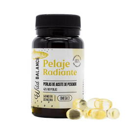 Wild Balance Pelaje Radiante (Cápsulas omega 3) Vitaminas para Perros y otros Suplementos Patitas&co