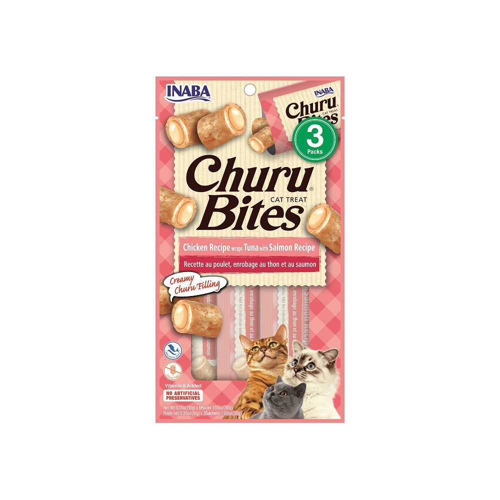 Churu Snack Bites Pollo y Atún con Salmón (3x10g)