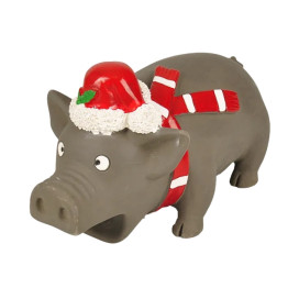 Flamingo Juguete Cerdo Navideño de Latex para Perro Especial navidad Patitas&co