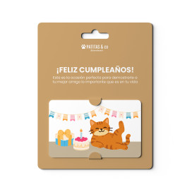 ¡Feliz cumple, peludito! Gato